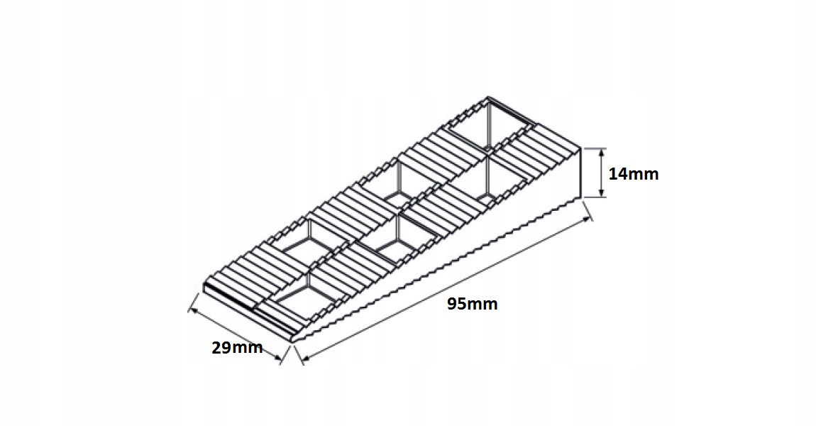 Kliny montażowe do okien paneli 50 sztuk S mały Marka bez marki