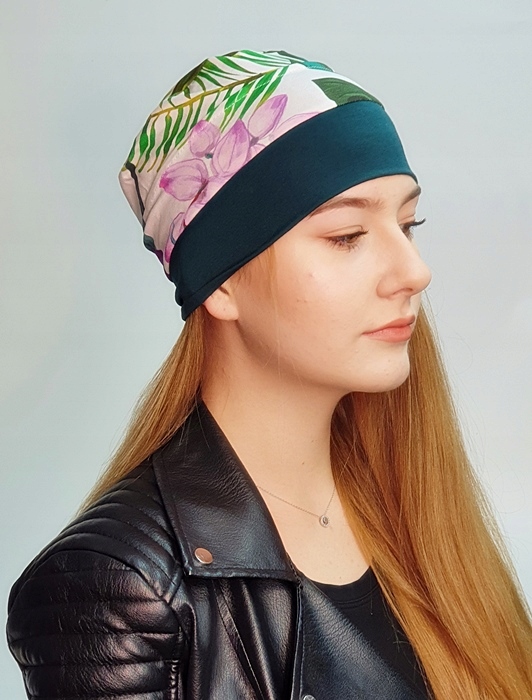 Turban Celestyna 203-13 prosta czapka z wiskozy sportowa dla każdej kobiety Marka Eva Design