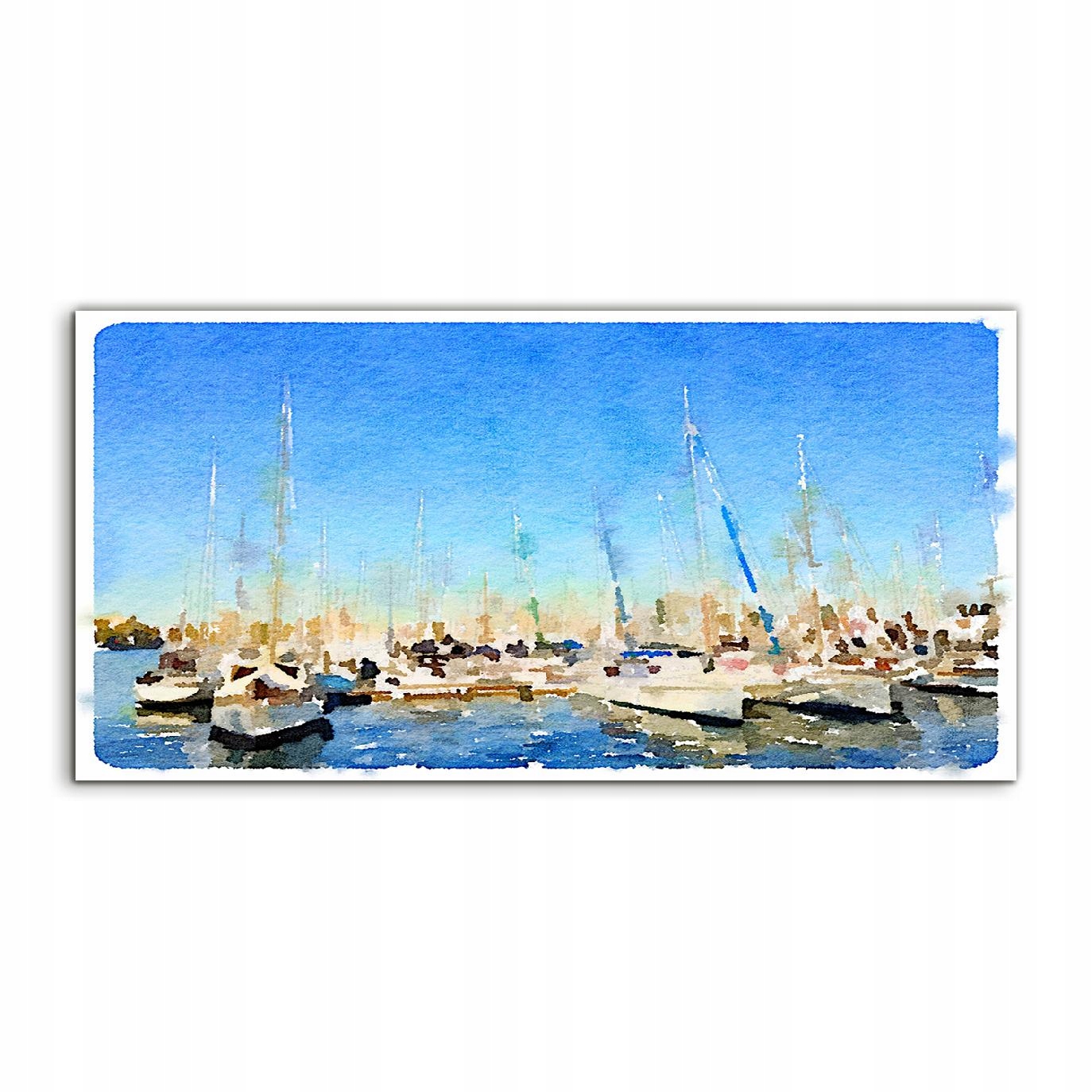 

Obraz 100x50 nowoczesny Woda Łódki Niebo ścienny