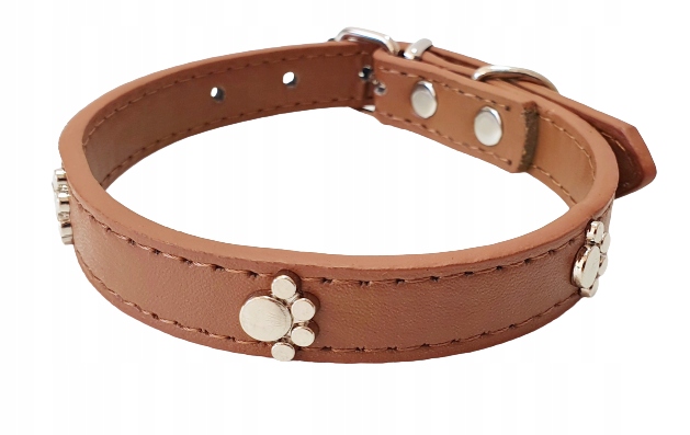

Obroża Skórzana Regulowana Dla małego Psa 25-32 cm