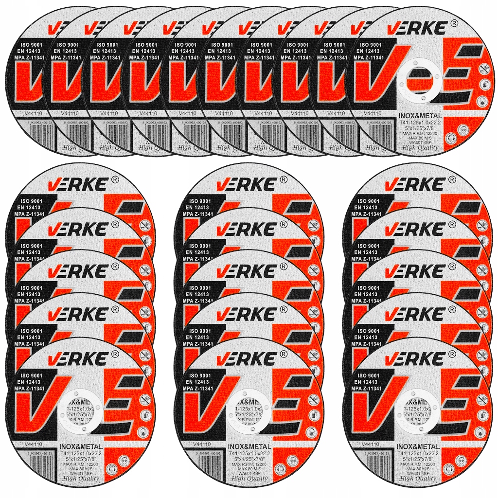 TARCZA DO CIĘCIA METALU STALI 125 x 1,0 DO SZLIFIERKI KĄTOWEJ 25szt MOCNA!!