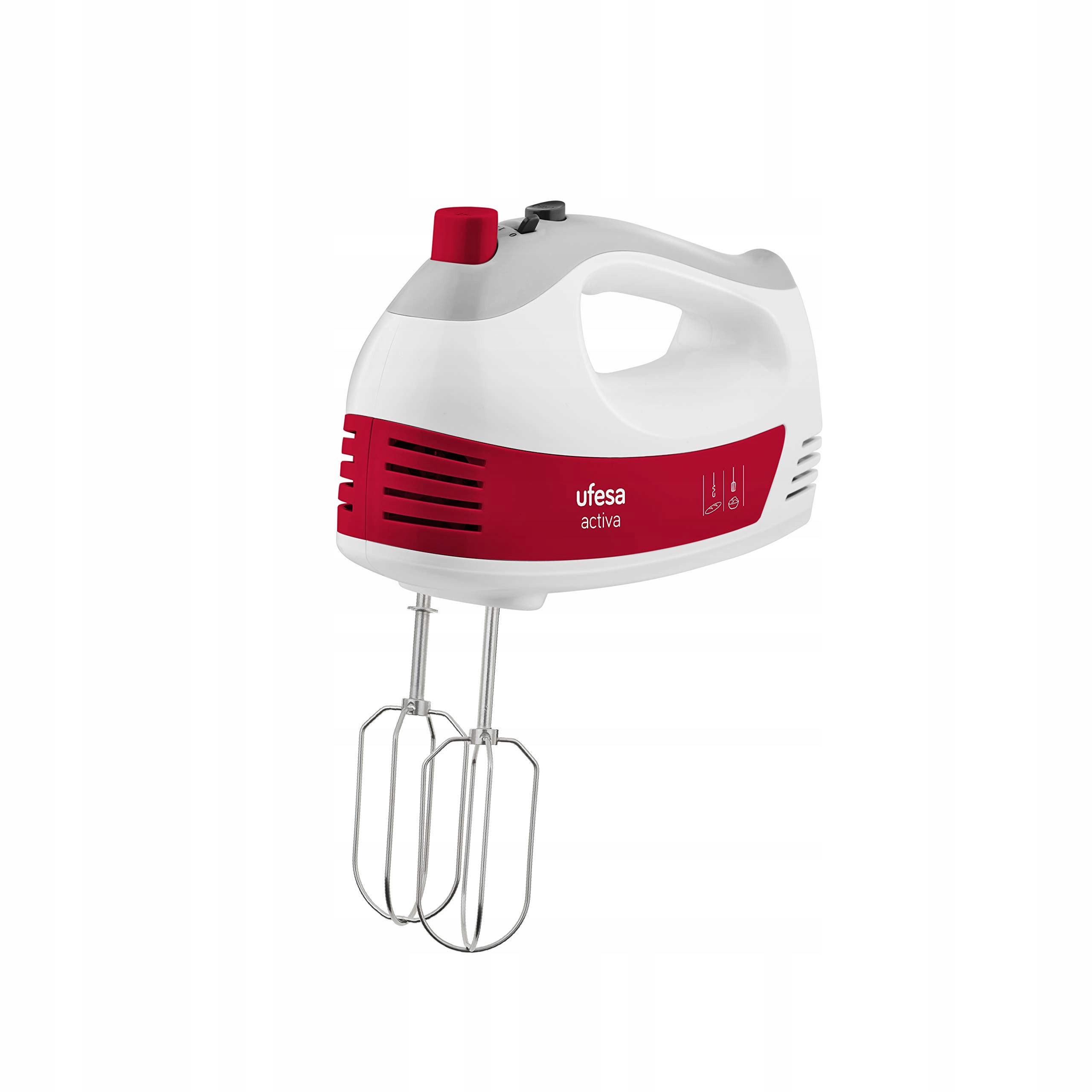 UFESA Mikser 400W 5 prędkości, turbo, haki, trzepaczki, ergonomiczny uchwyt — miniatura 2
