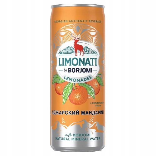 Borjomi Limonati Mandarynka Adżarska 330 ml puszka
