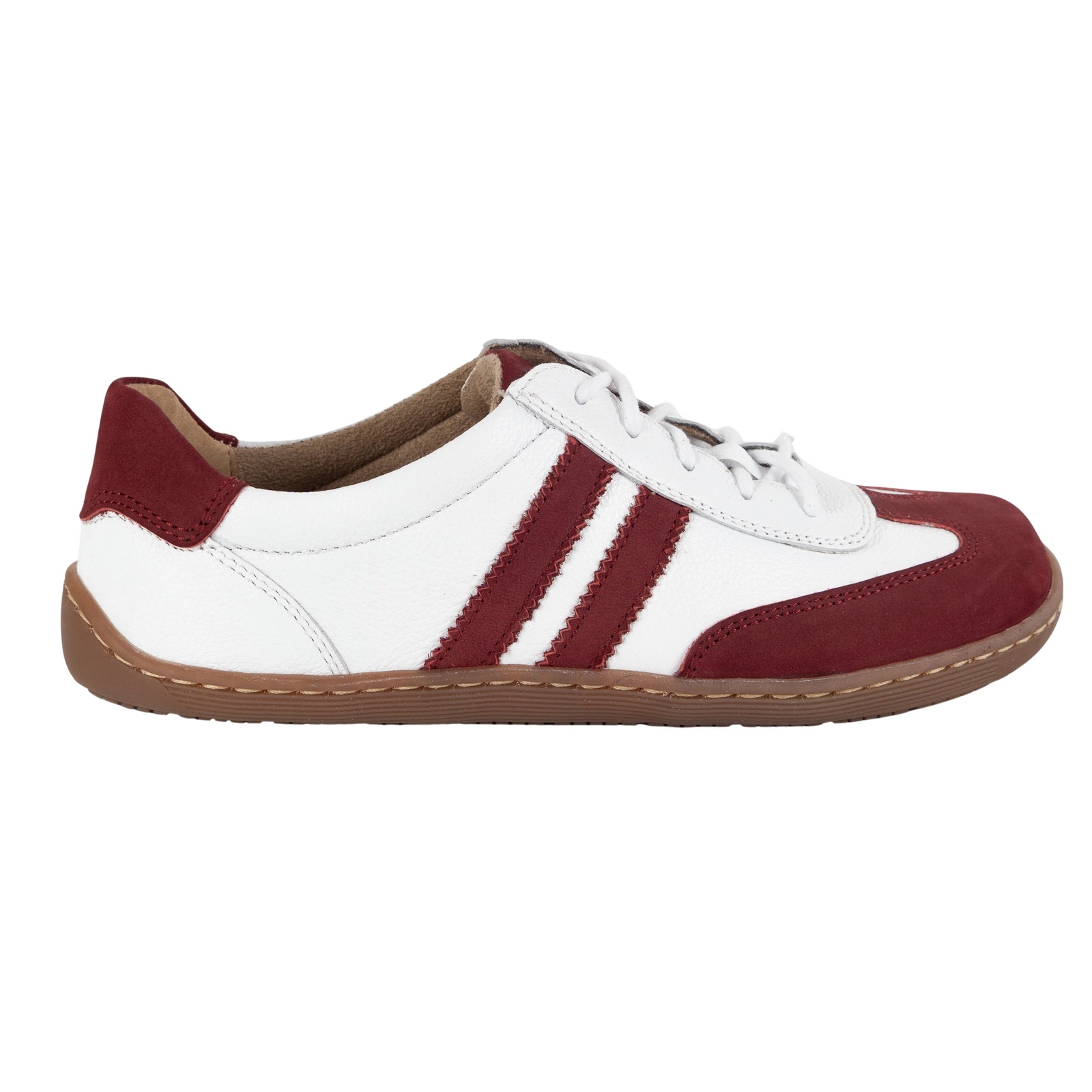 Dámské boty Barefoot Olivier 1287 kožené, široký přední díl, bílé, velikost 37