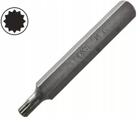 BIT 10 MM (3/8" ) SPLINE M8 X 75 MM, 73MOV5-2 (S2)