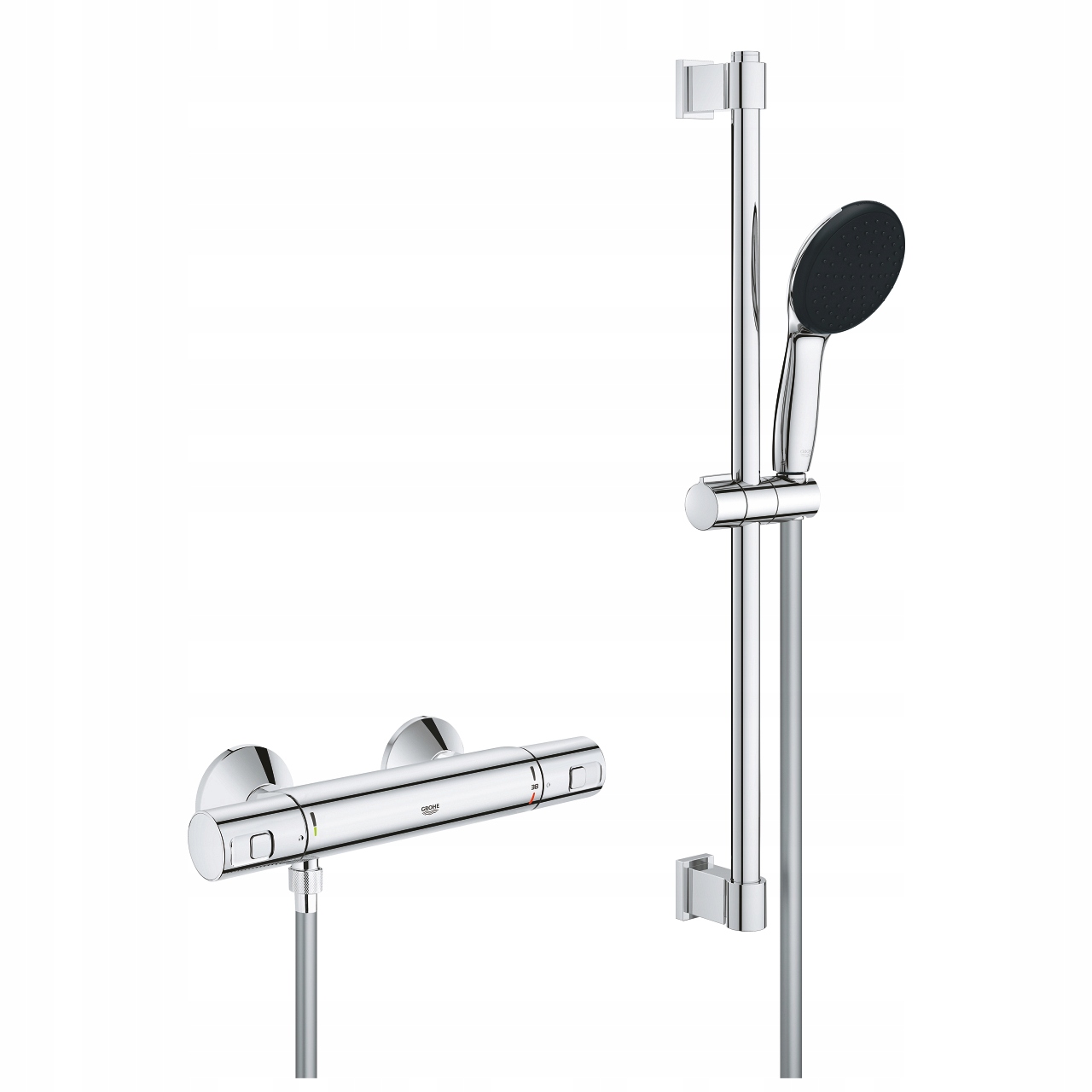 Baterie se sprchovým setem Grohe termostat chrom nastavitelný 34567001