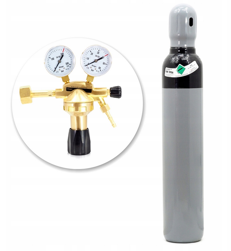 Zestaw butla Hydrogen NH5 8L Reduktor Azot 40 Bar klimatyzacja klima