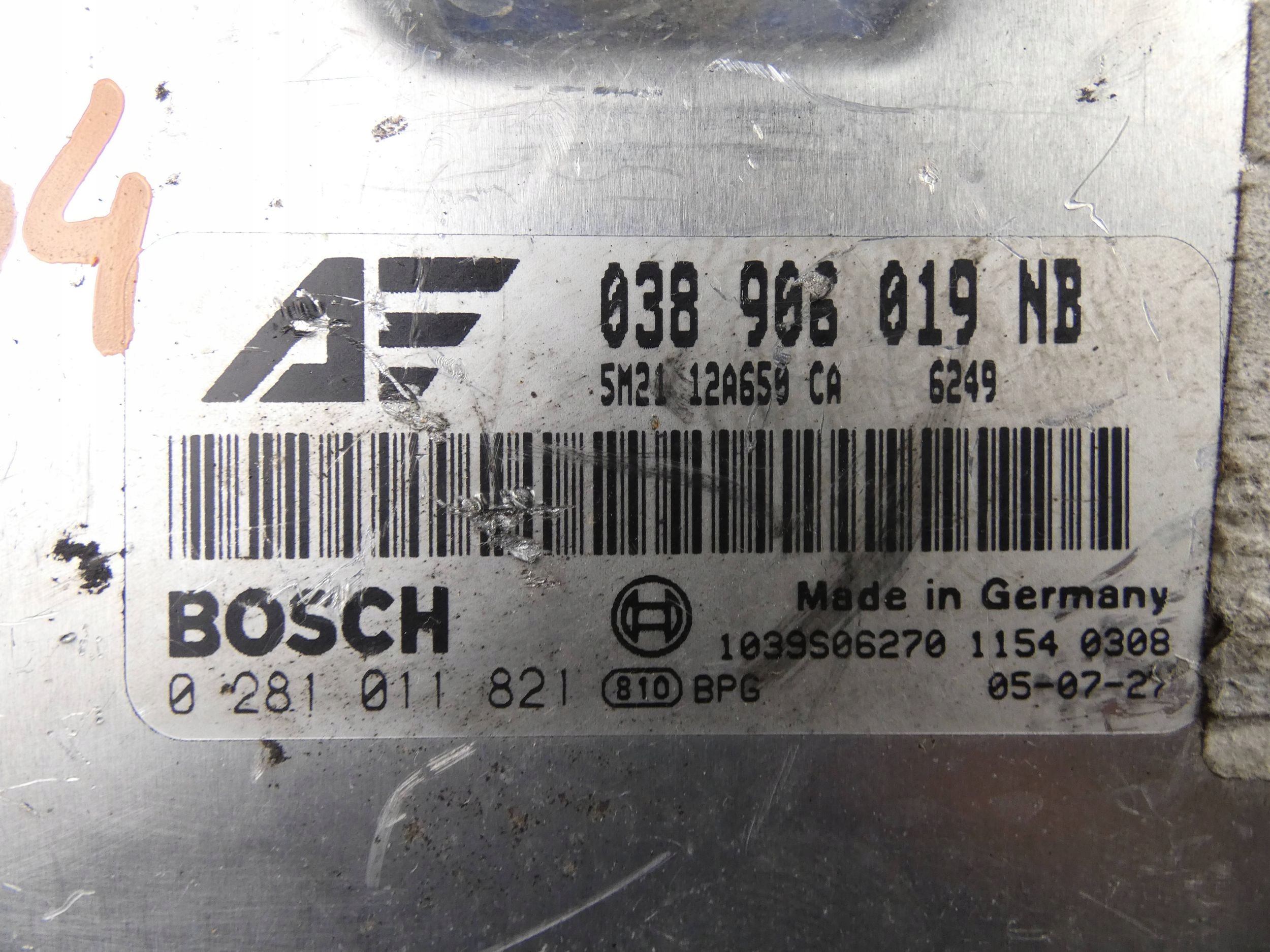 FORD GALAXY MK1 1.9 TDI control unit computer of the engine
