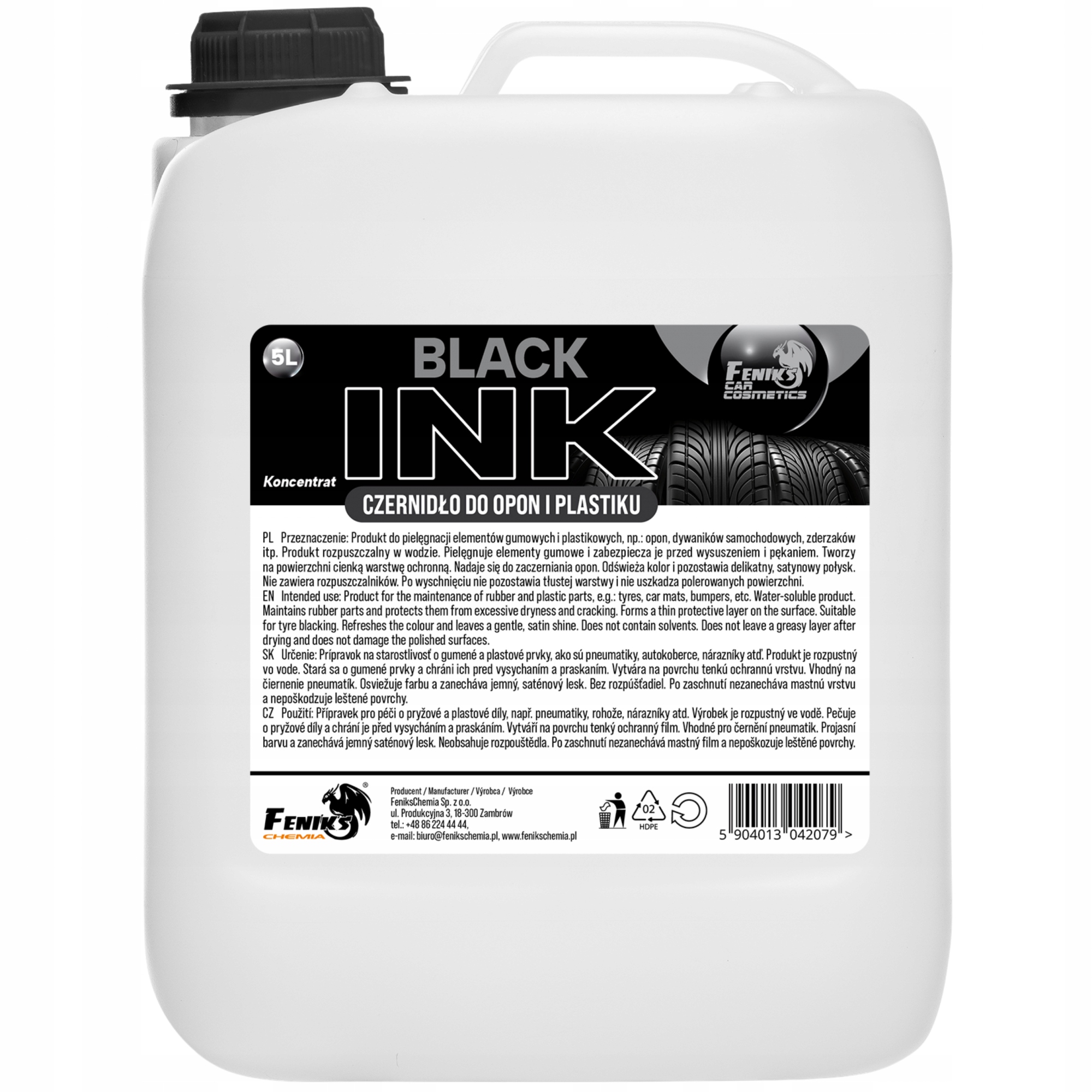 Phoenix Black Ink 5L-заправка для шин и резины