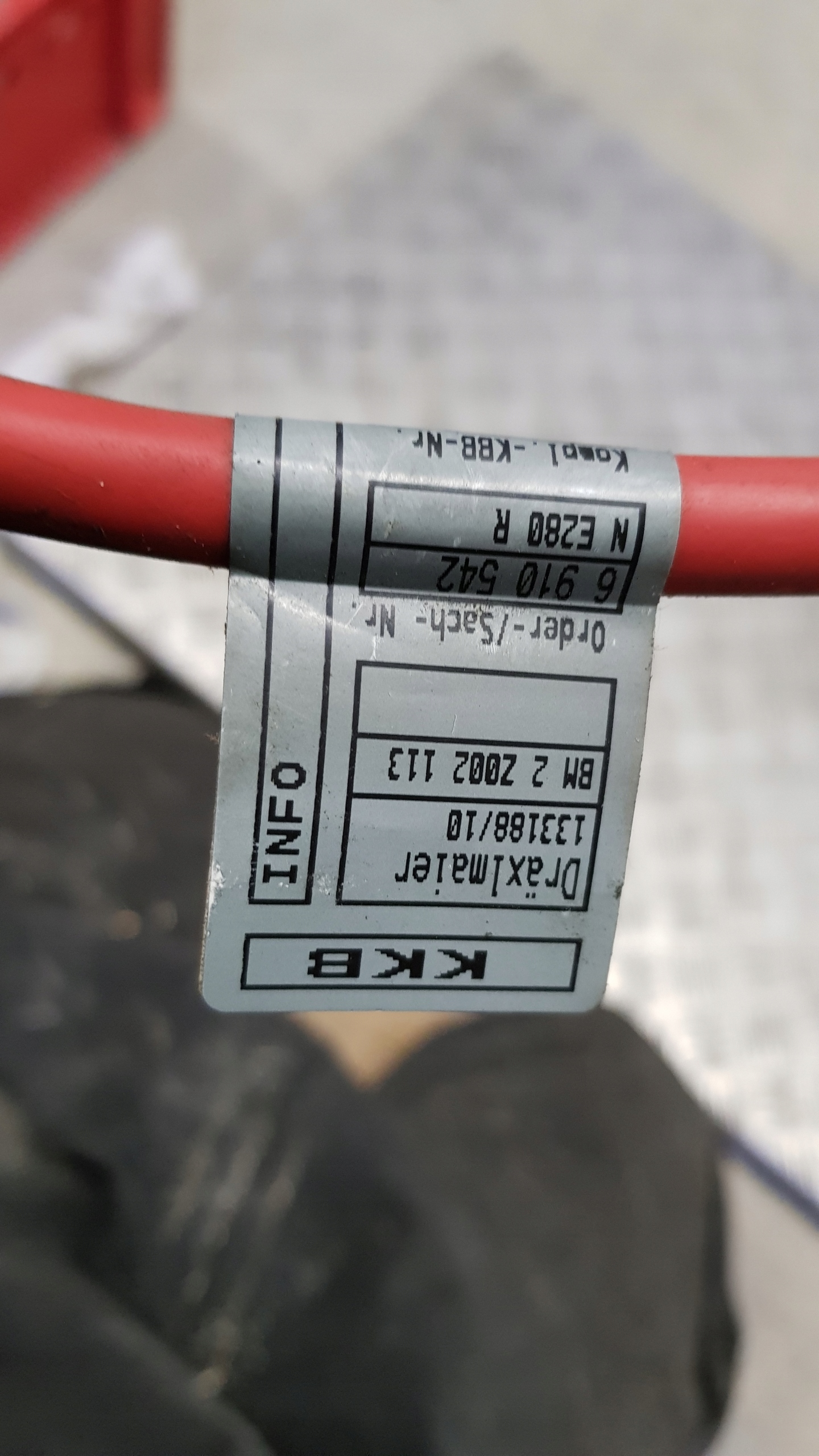 BMW E46 KABEL prijenos PLUSOWY 6910542