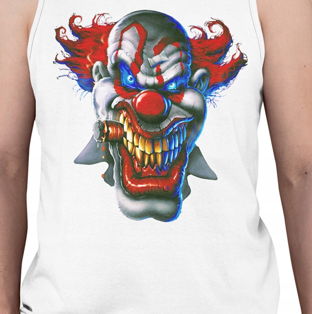 TANK TOP HORROR/ROCK SCARY CLOWN Marka inna