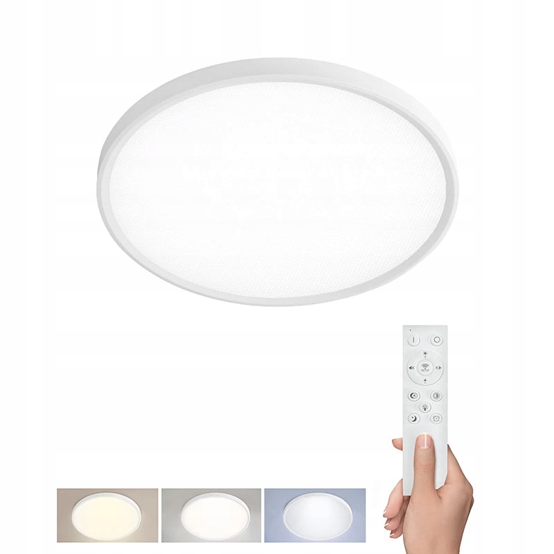 Led osvetlenie s diaľkovým ovládačom Estela White Ugr 40W, 4300lm, 40cm