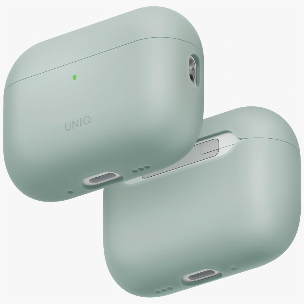 Pouzdro Uniq Lino pro AirPods Pro 3. generace Silicone zelené