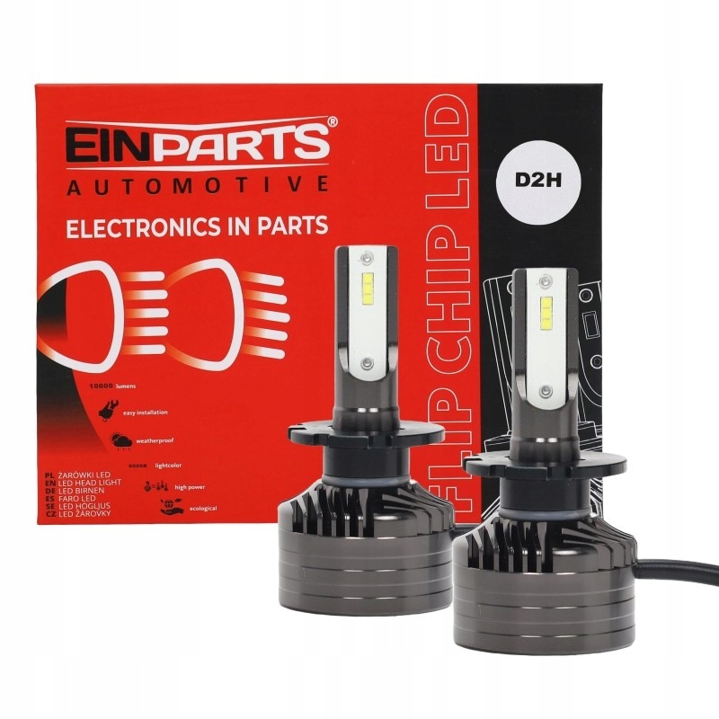 Żarówki Led D2H D2S Seoul Csp 6000K Zimna Biel Canbus Einparts 2szt.