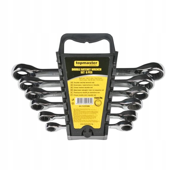 Topmaster sada obojstranných račňových kľúčov 6-dielna (8*9-10*11-12*13-14*15