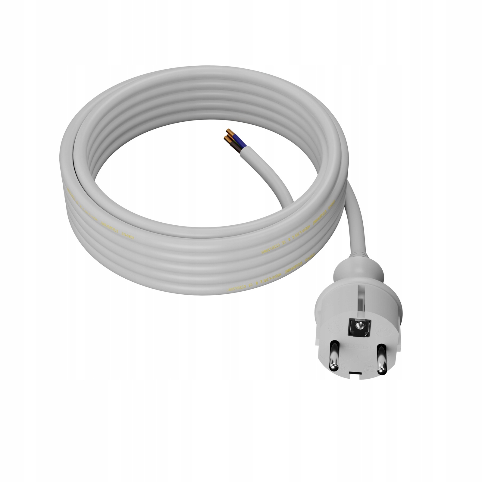 2x 4 m připojovací kabel s přímou zástrčkou 250V 16A 3x1,5 mm² IP44 H05VV
