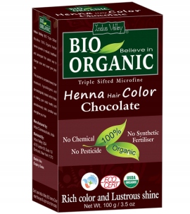 

Henna, Farba Do Włosów, Czekoladowy, Indus Valley