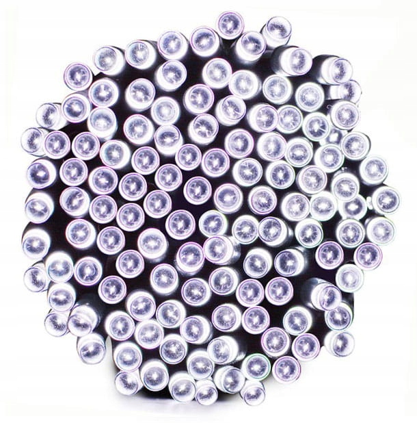 Vánoční Osvětlení Na Stromeček 500 Led Pevné Flash Kvalita Bílá Studená