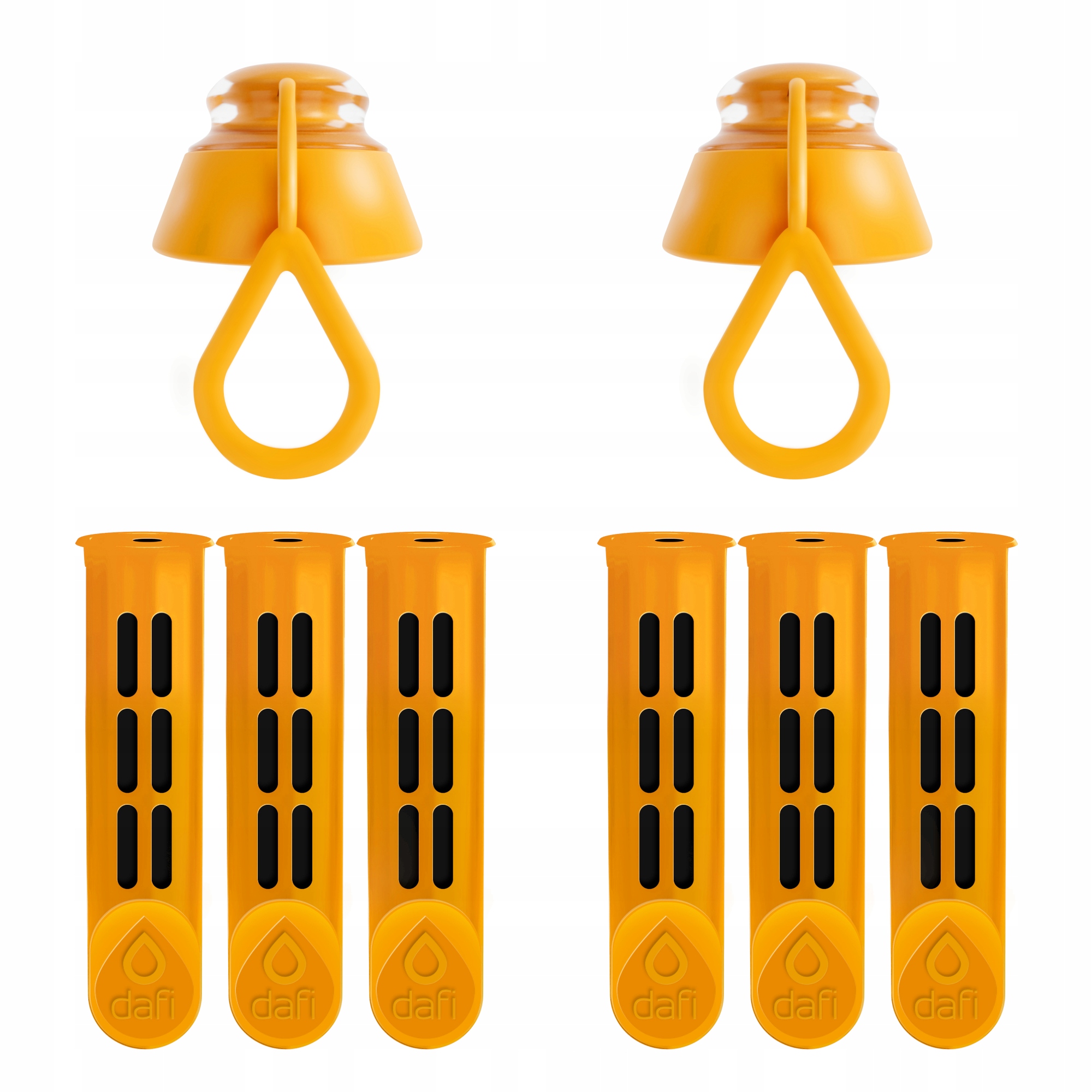 

Filtr do butelki Dafi 6szt. 2x Nakrętka orange