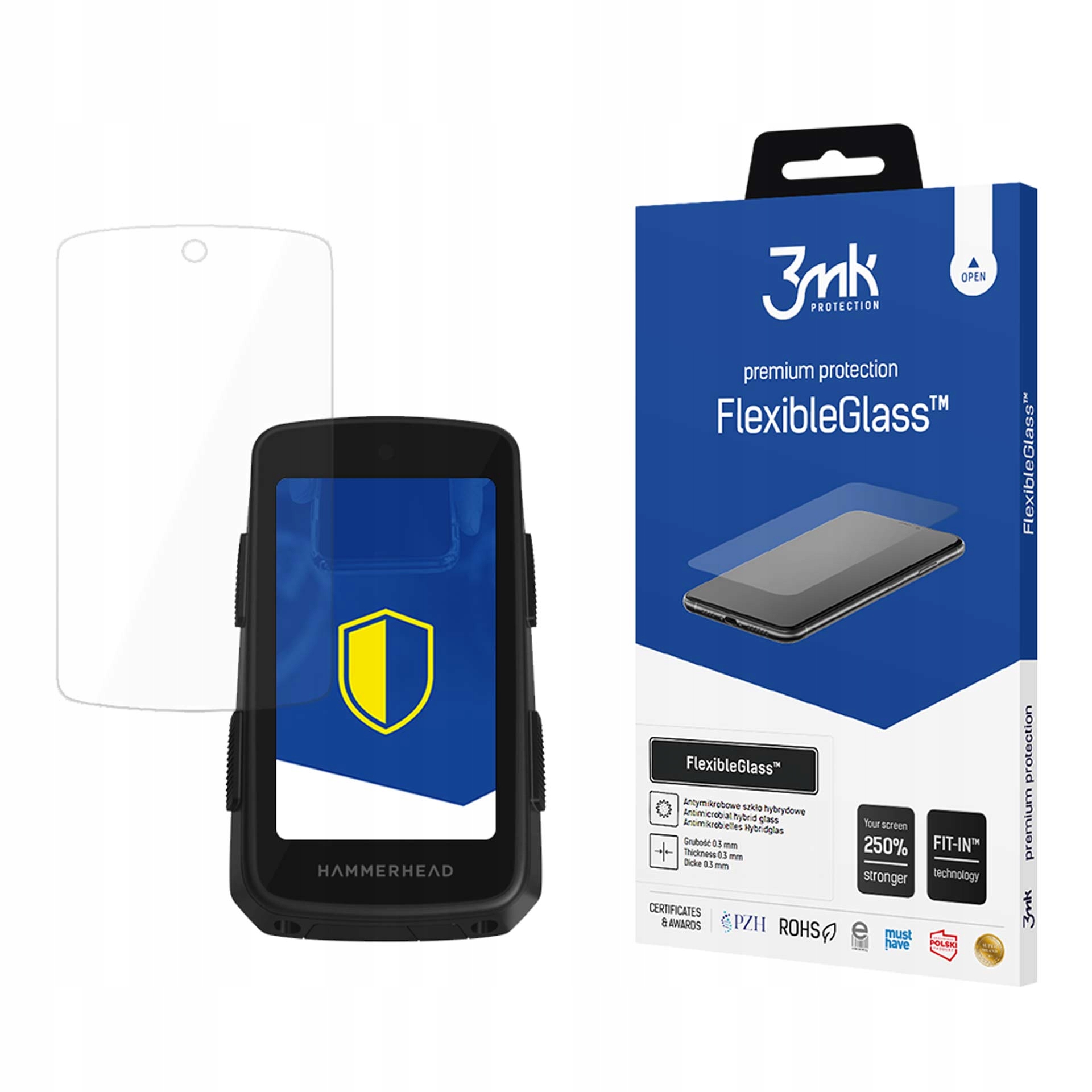 Szkło hybrydowe 3mk FlexibleGlass na Hammerhead Karoo 3 3mk Protection