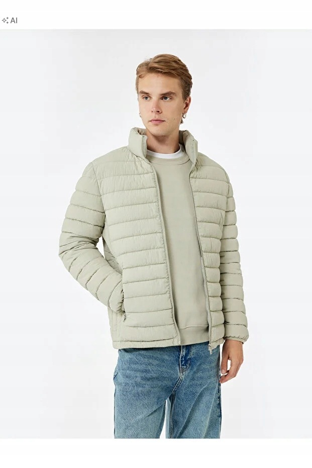 Koton Lehká Prošívaná Pánská Bunda V Minimalistickém Stylu XL 5IA