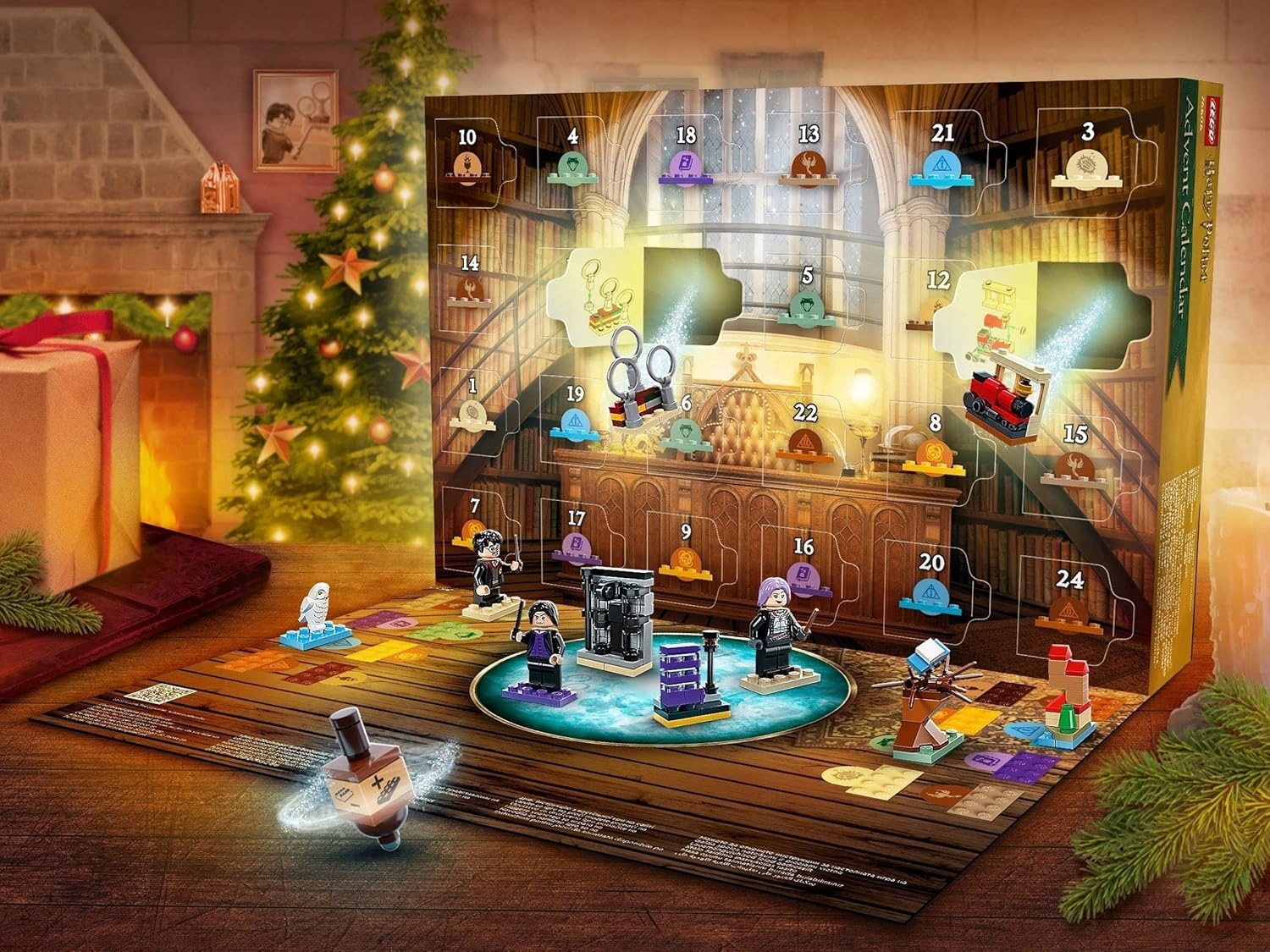 Адвент-календарь LEGO Harry Potter 76404 2022, 7 минифигурок и настольная игра, от 7 лет — фото 4