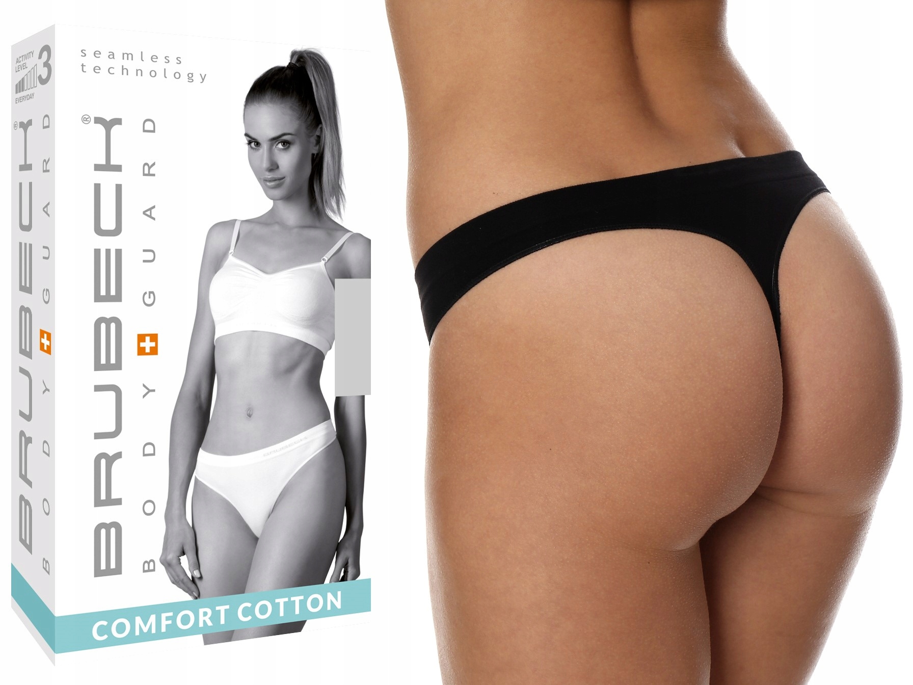 

Brubeck comfort cotton Stringi TH00182A czarne S