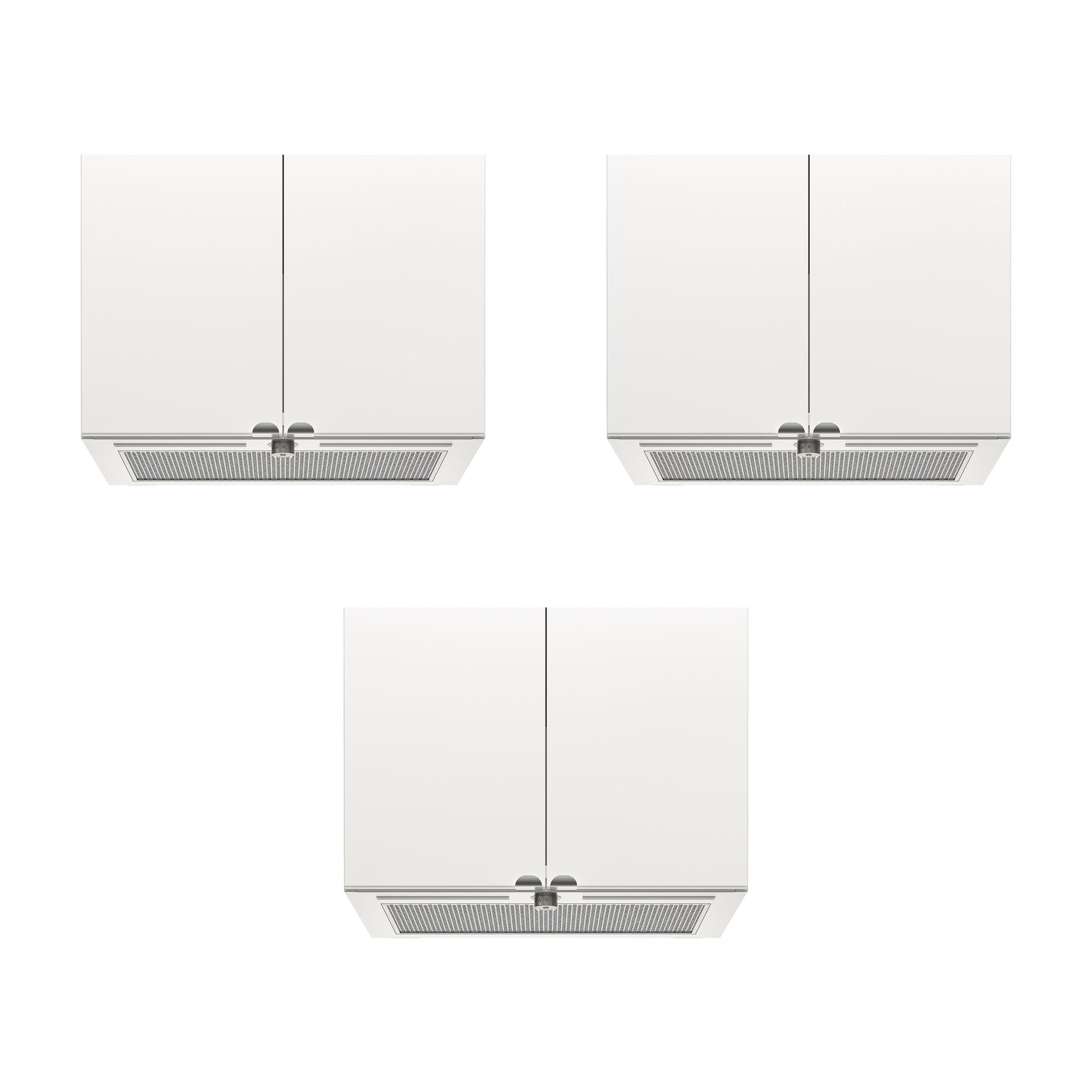 3 szt. Okap kominowy Underverk stal nierdz 60 cm 630 m3/h