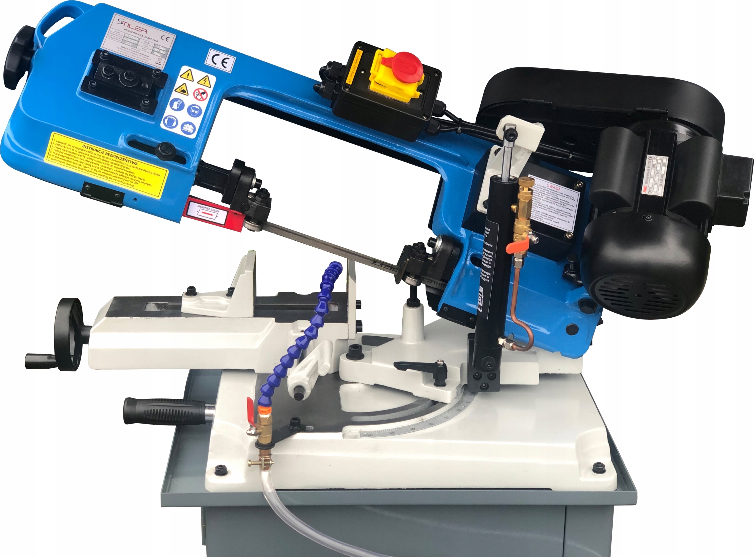 PIŁA TAŚMOWA DO METALU PRZECINARKA STILER 128HDRA 230V CHŁODZENIE + 3 TAŚMY Model BS 128 HDRA 230V