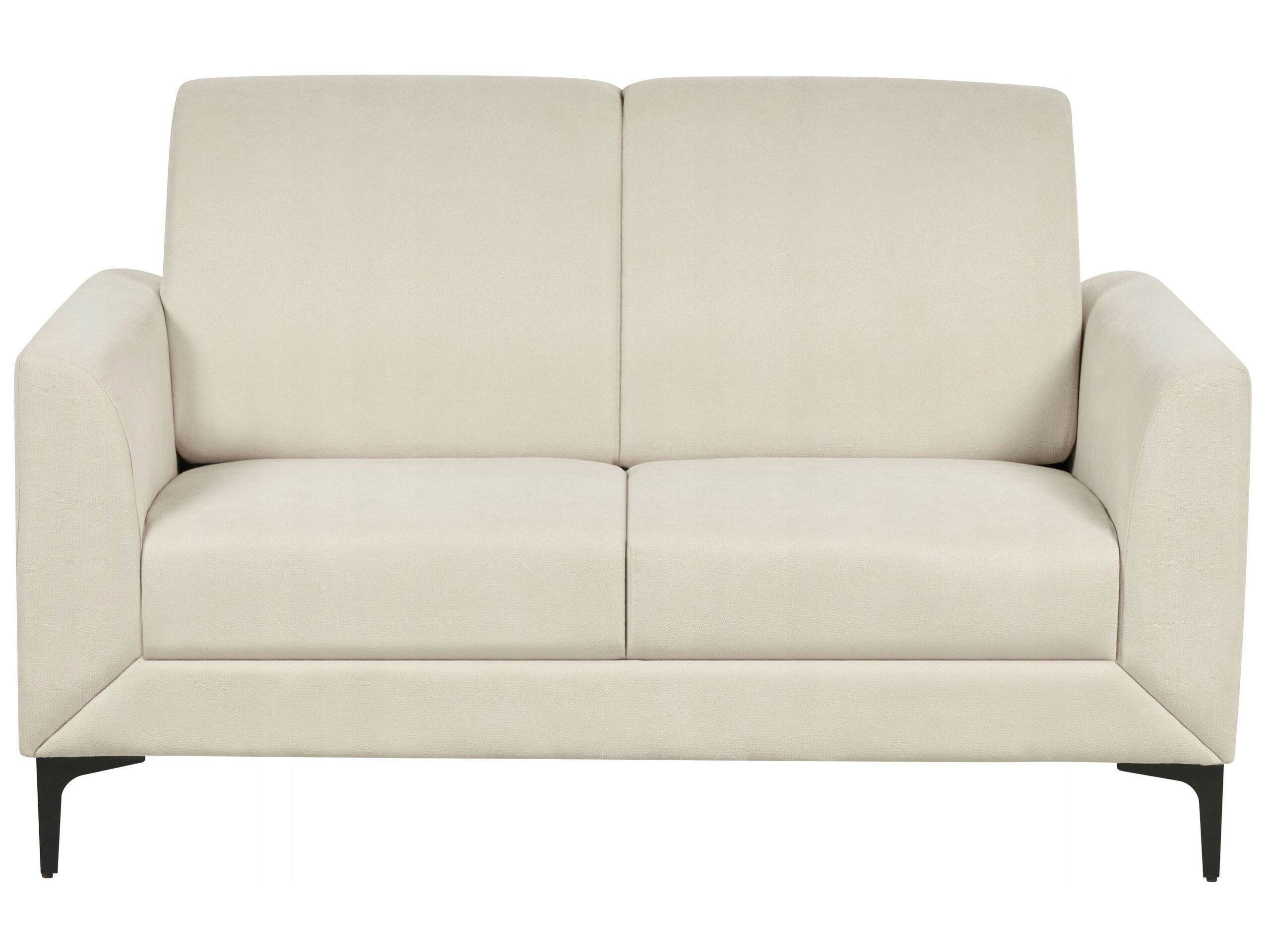 Sofa kanapa dwuosobowa tapicerowana beżowa