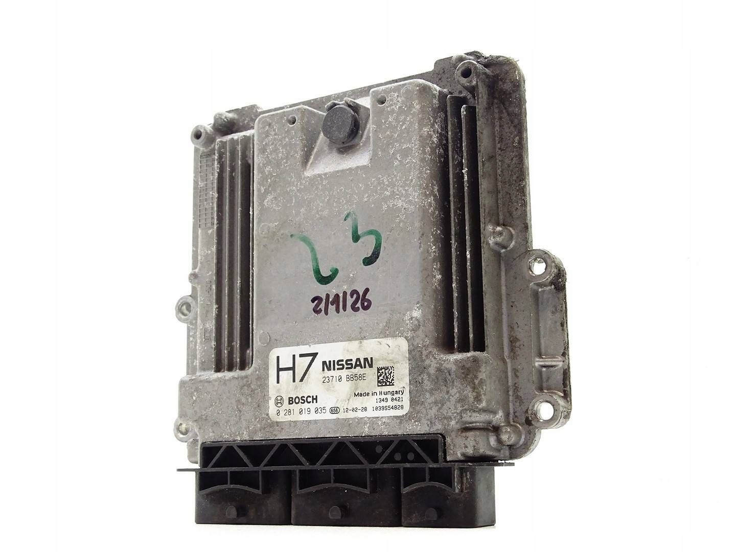 computer control unit of the engine ECU NISSAN QASHQAI J10 1.6 DCI 23710BB58E
