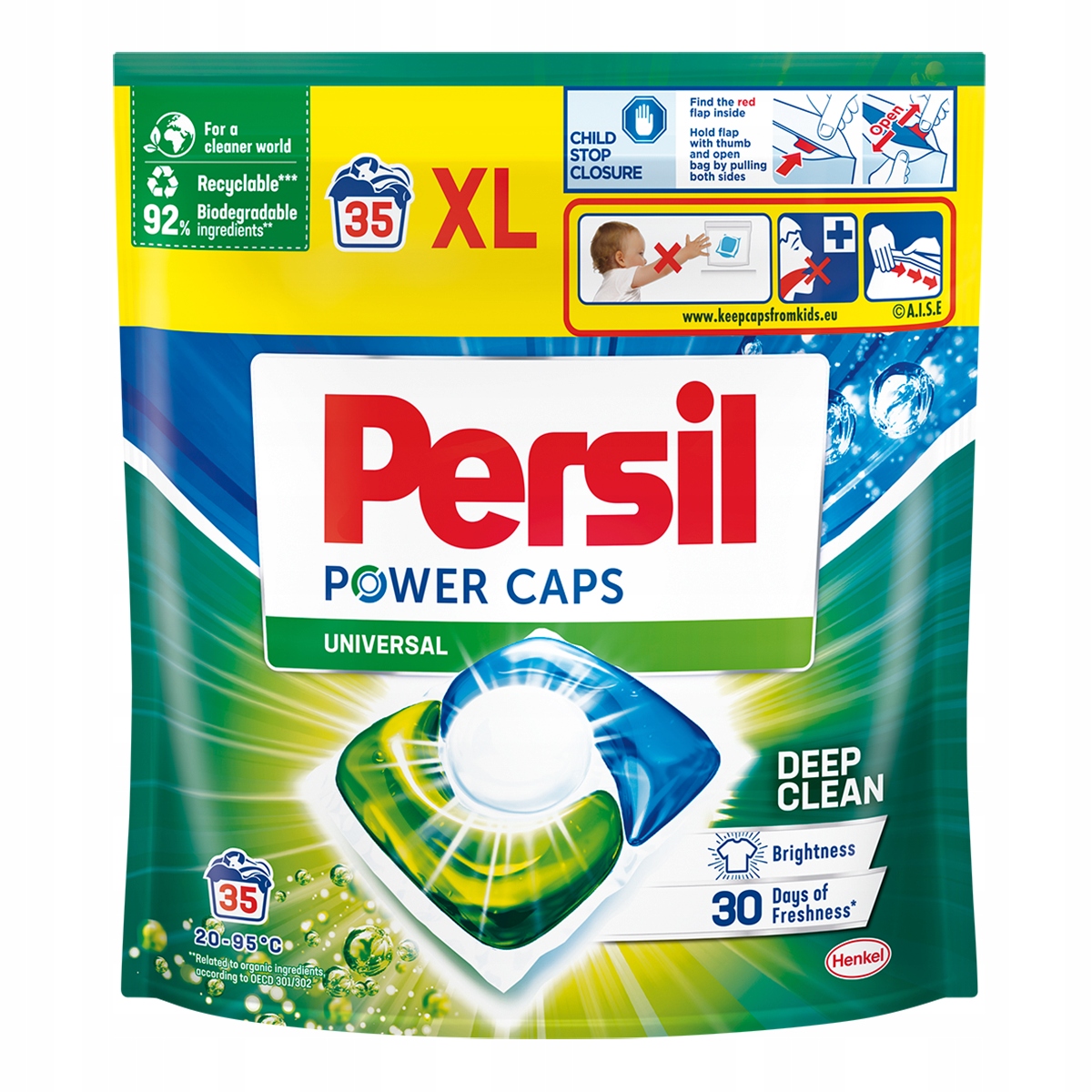 Levně Persil Power Caps Universal 490 g 35 praní