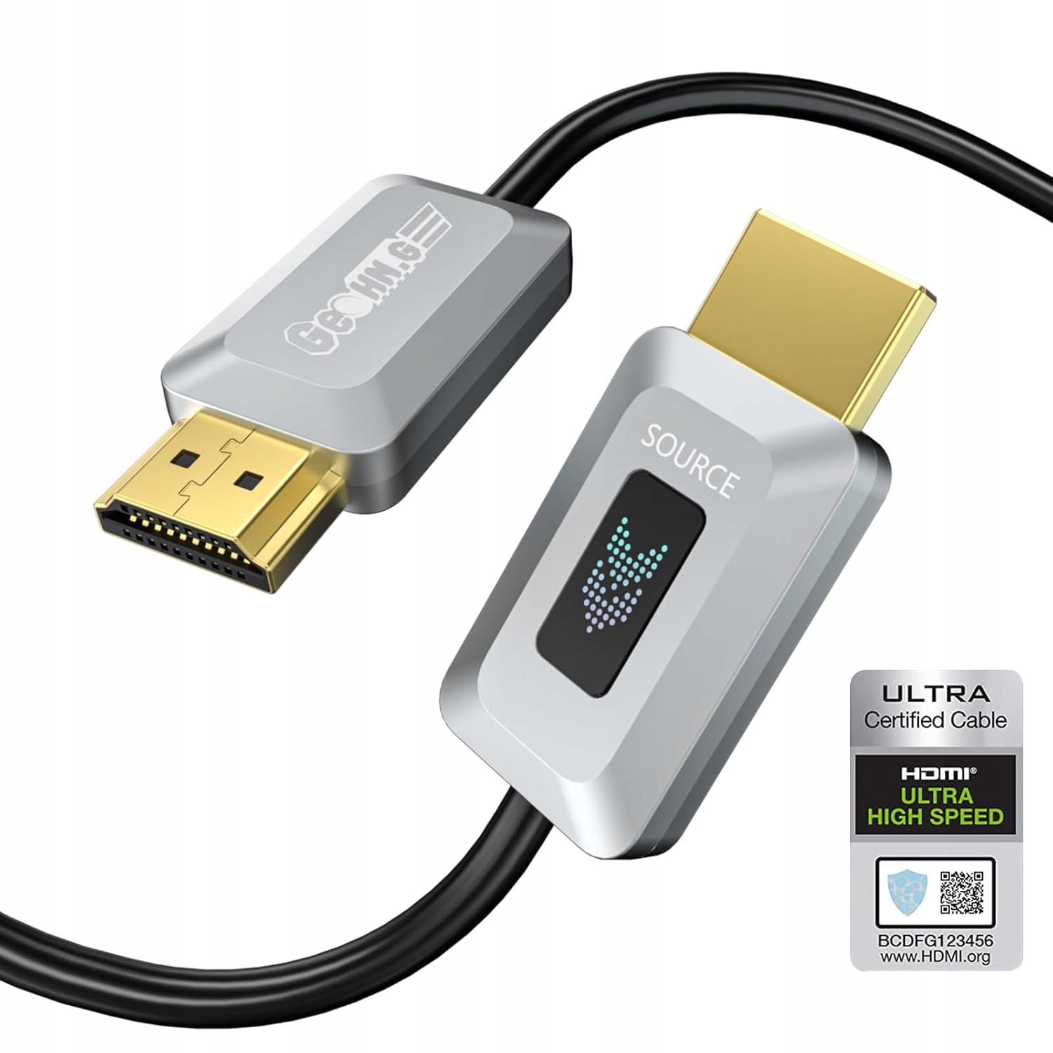 Certifikovaný Kabel Hdmi 2.1 Uhd 8K 4K 60/120Hz Optický GeoHN.G 20 m