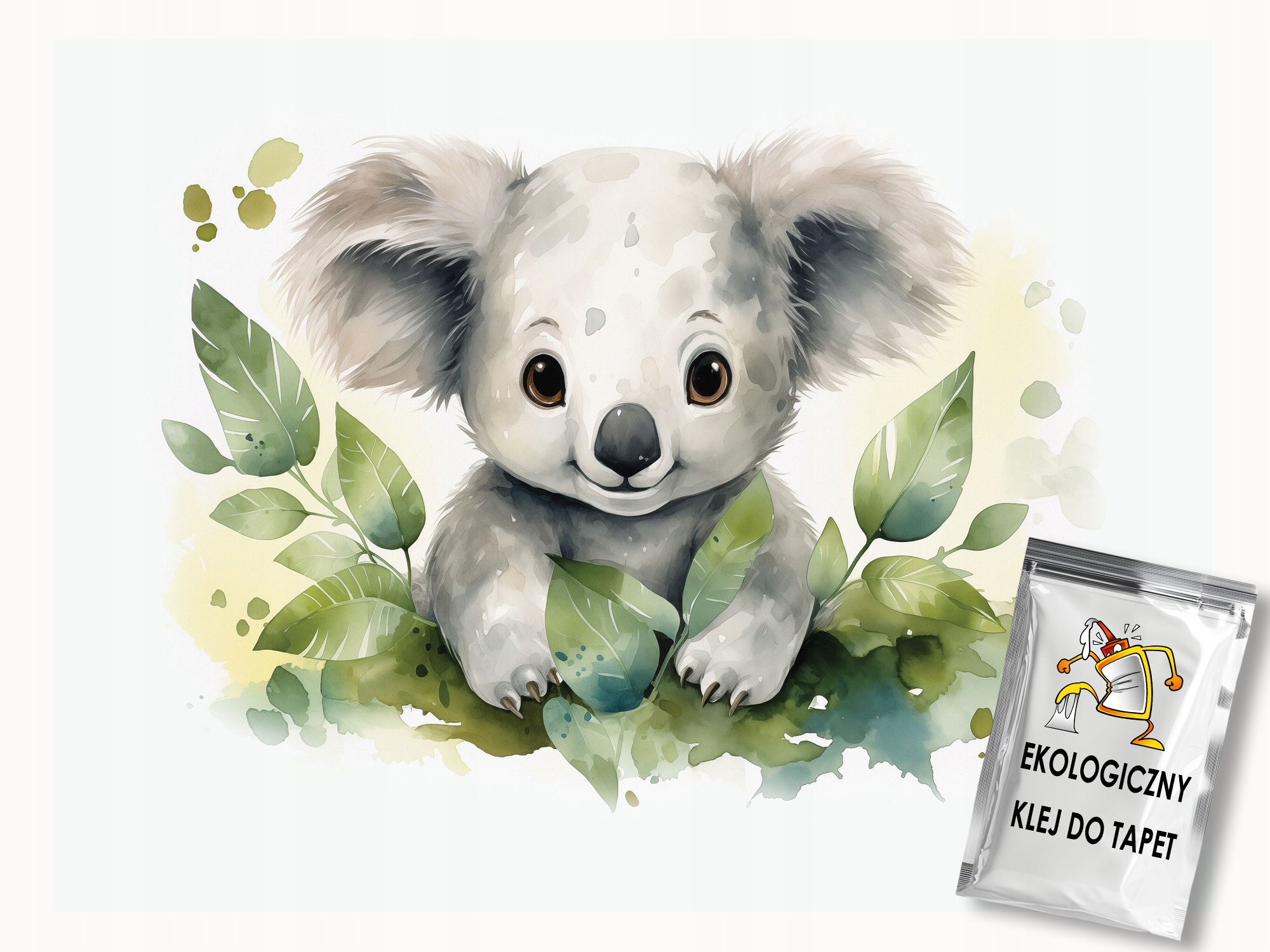 Fototapeta Flizelina Akvarel Portrét Medvídek Koala 400x280 lepidlo