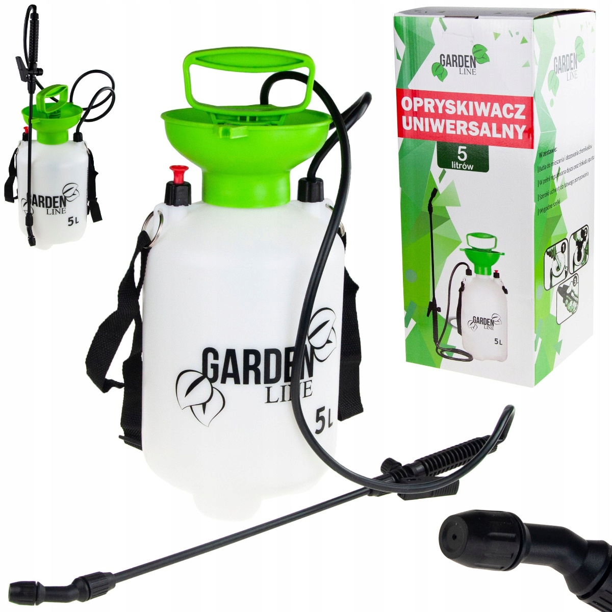 

Opryskiwacz Ciśnieniowy Ogrodowy 5L Lanca zawór