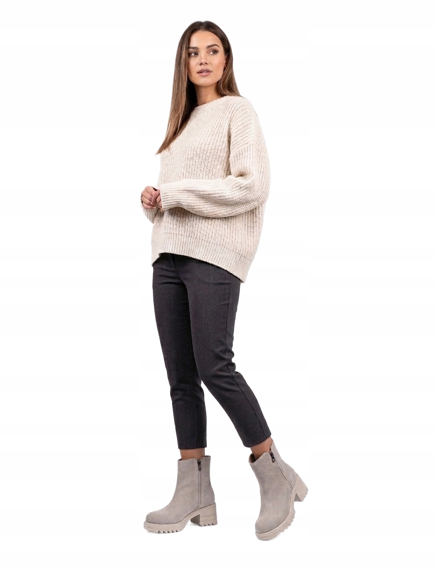 Dgn Dámské Kotníkové Boty Béžové Kožené Na Bloku 38 Opa