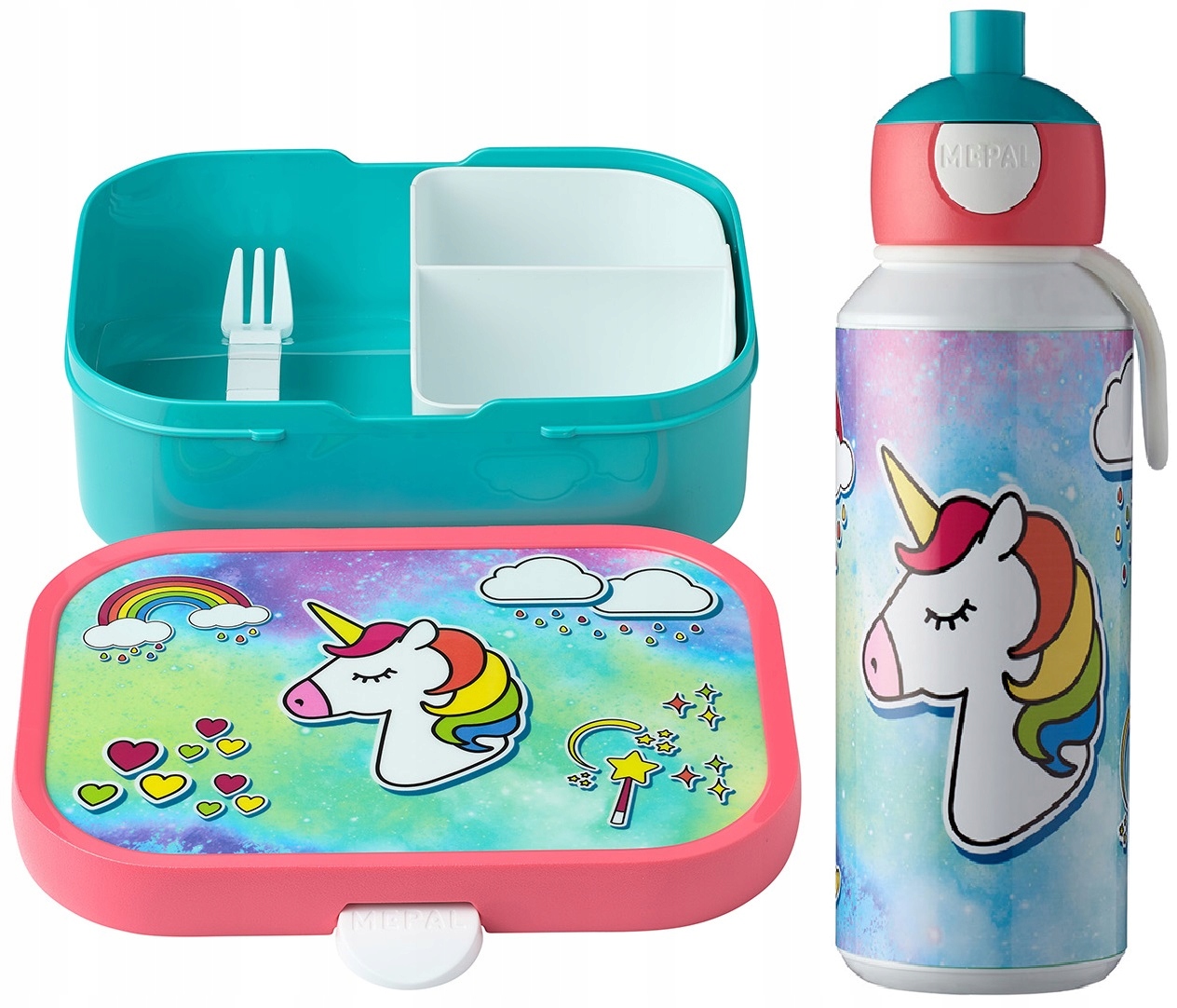 

Mepal Śniadaniówka Lunchbox Bidon Kucyk Jednorożec