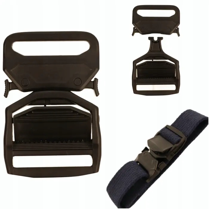 Klamra do paska 40 mm QuickClip Czarny mat Szybkie Zapięcie Pasek Mocna