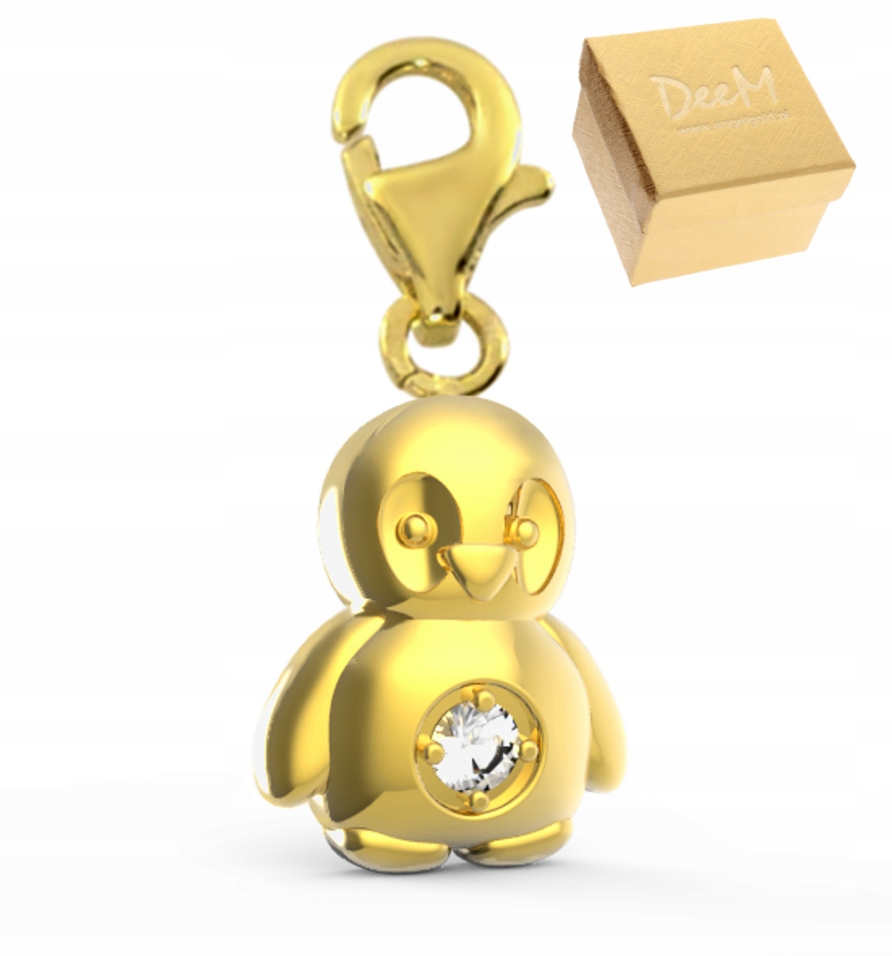 

Złoty Charms Pingwin Pingwinek Złoto 585 Pudełk
