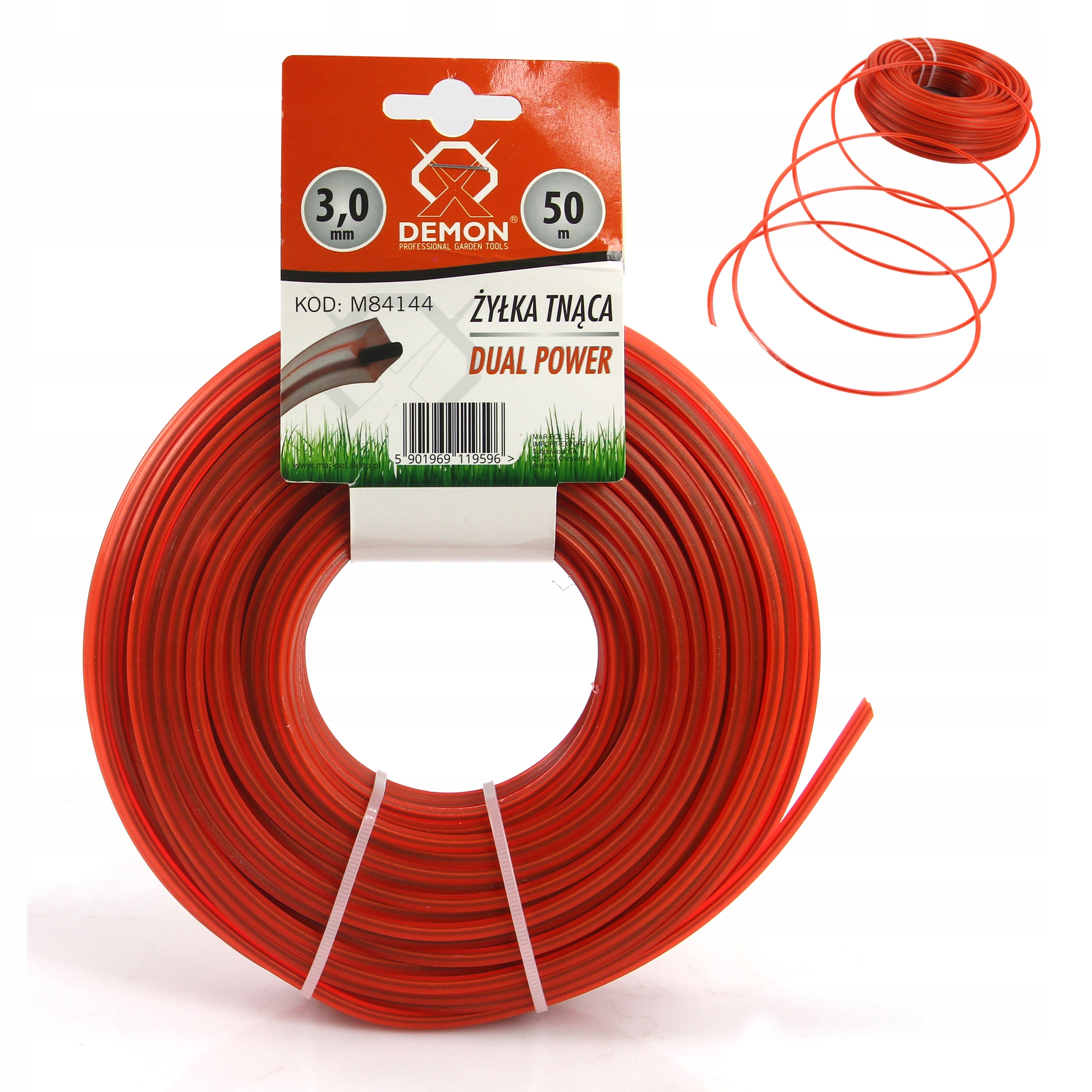 

Żyłka Tnąca Do Kosy 3.0mm*50M Kwadrat Zbrojona
