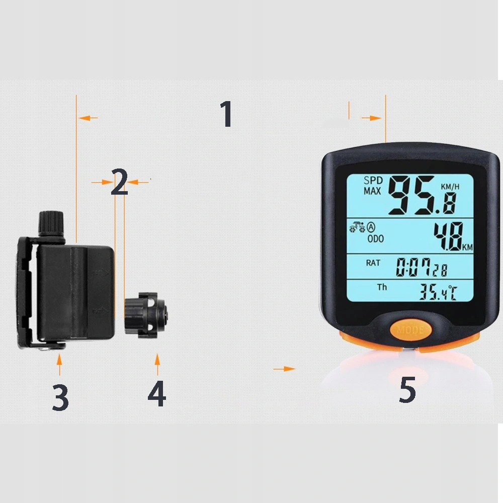 Bezprzewodowy Licznik Rowerowy Wodoodporny Kod producenta MH-813-WB
