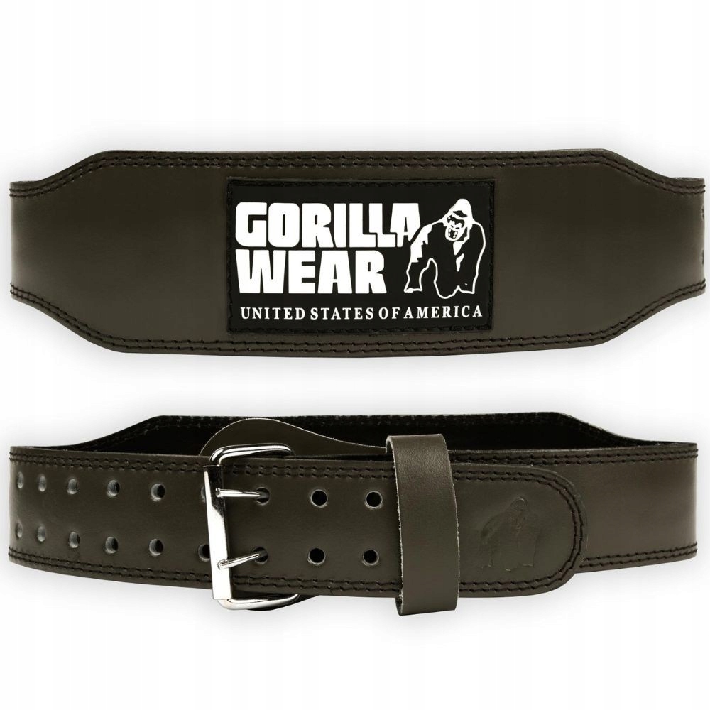 Skórzany Pas Kulturystyczny Na Siłownie Gorilla Wear 4 Inch Padded 2XL/3XL