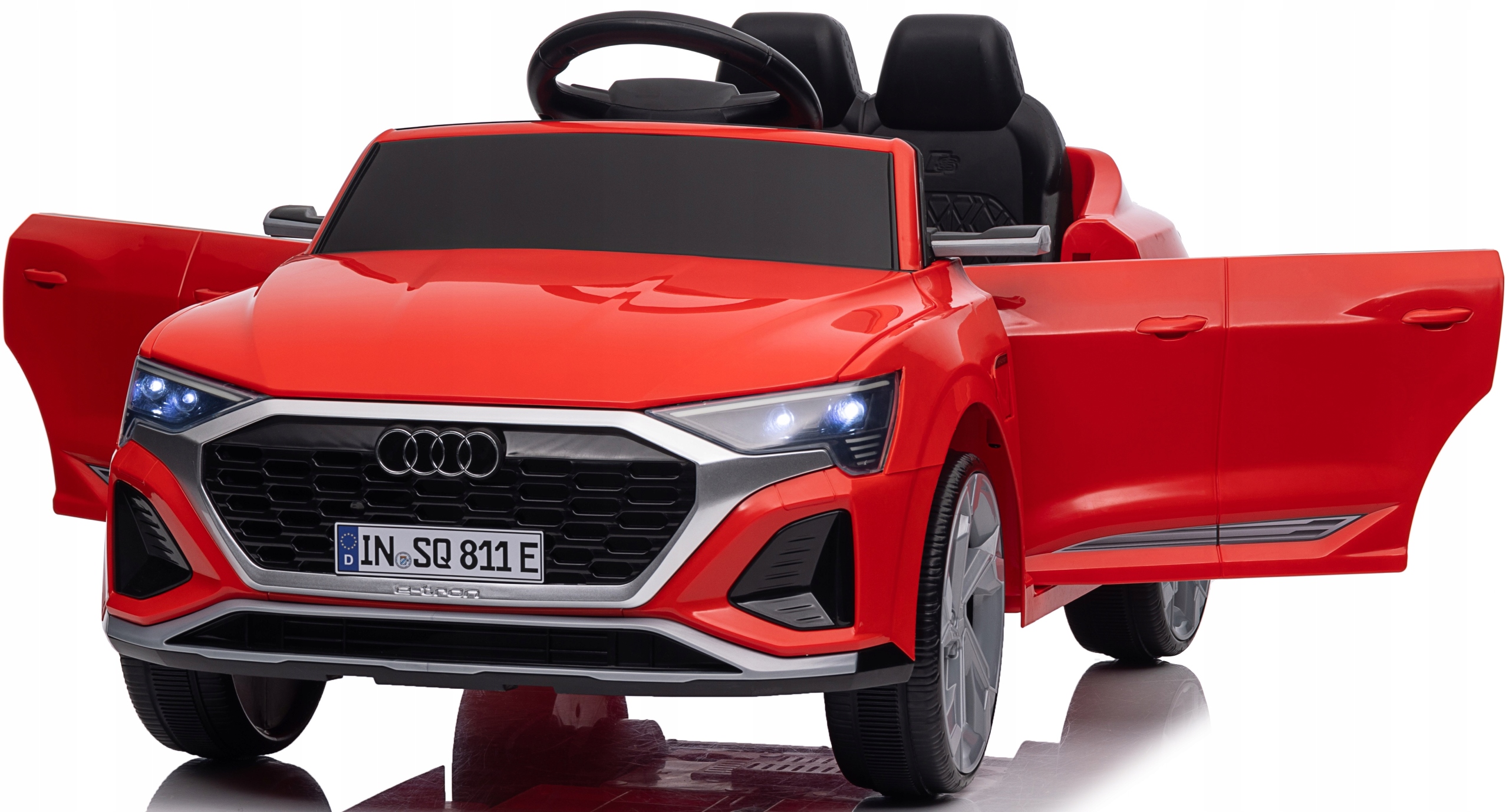 Audi SQ8 4x4 Auto na akumulator Skóra Pilot Miękkie Koła Eva samochód 12V