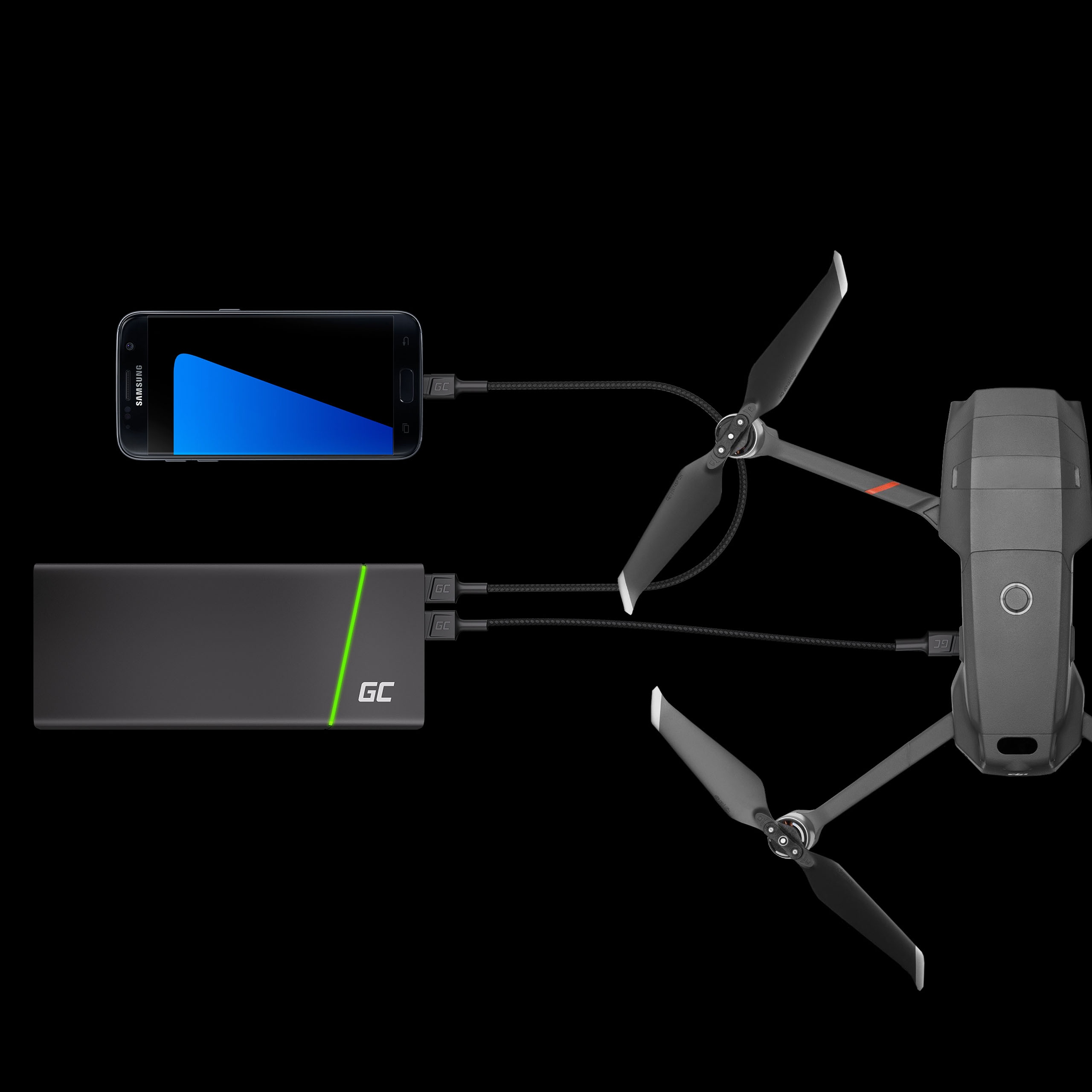 Kabel GC PowerStream QC 3.0 USB-A - micro USB 1,2m Długość przewodu 1.2 m