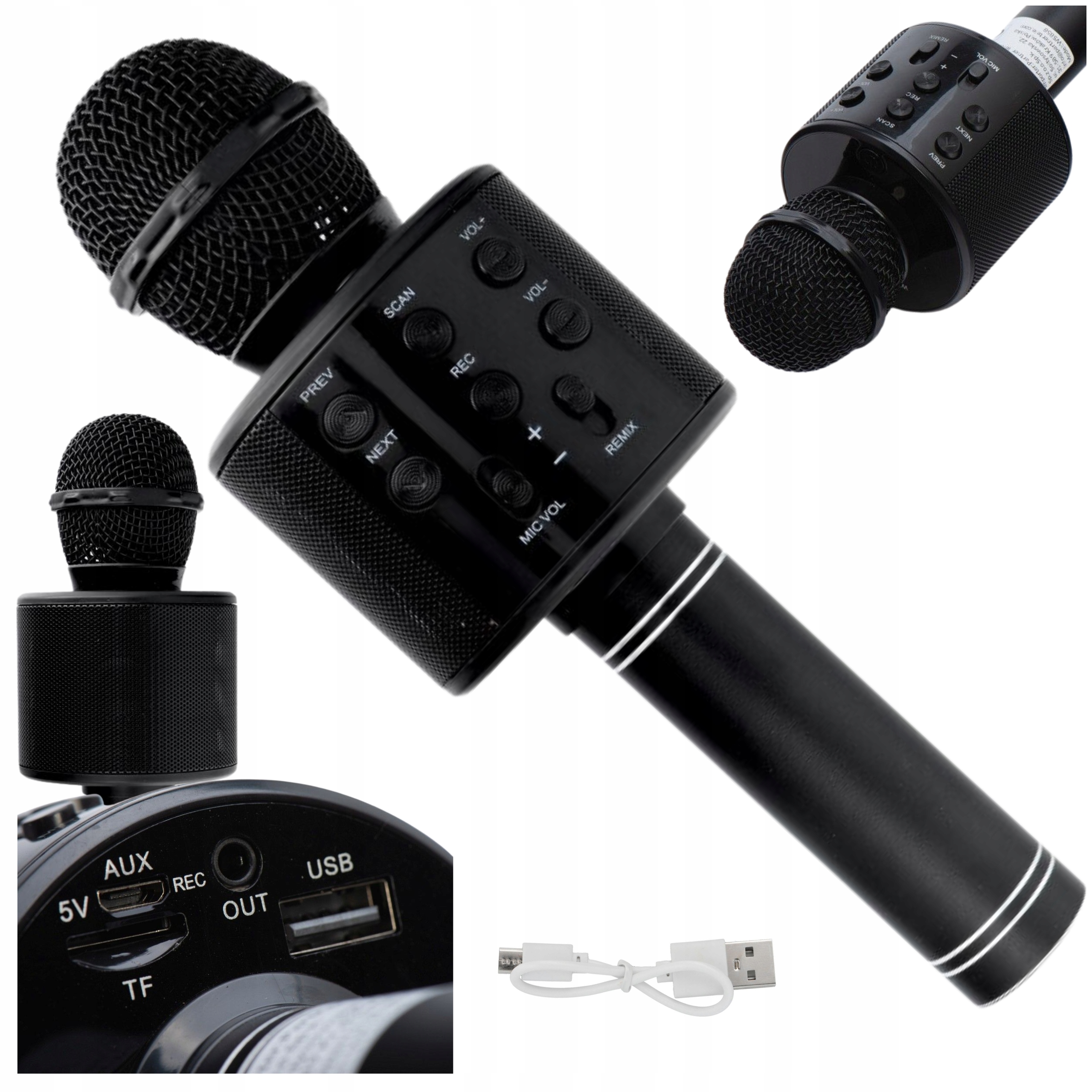 Mikrofon KARAOKE dla dzieci bezprzewodowy z głośnikiem DZIEŃ DZIECKA