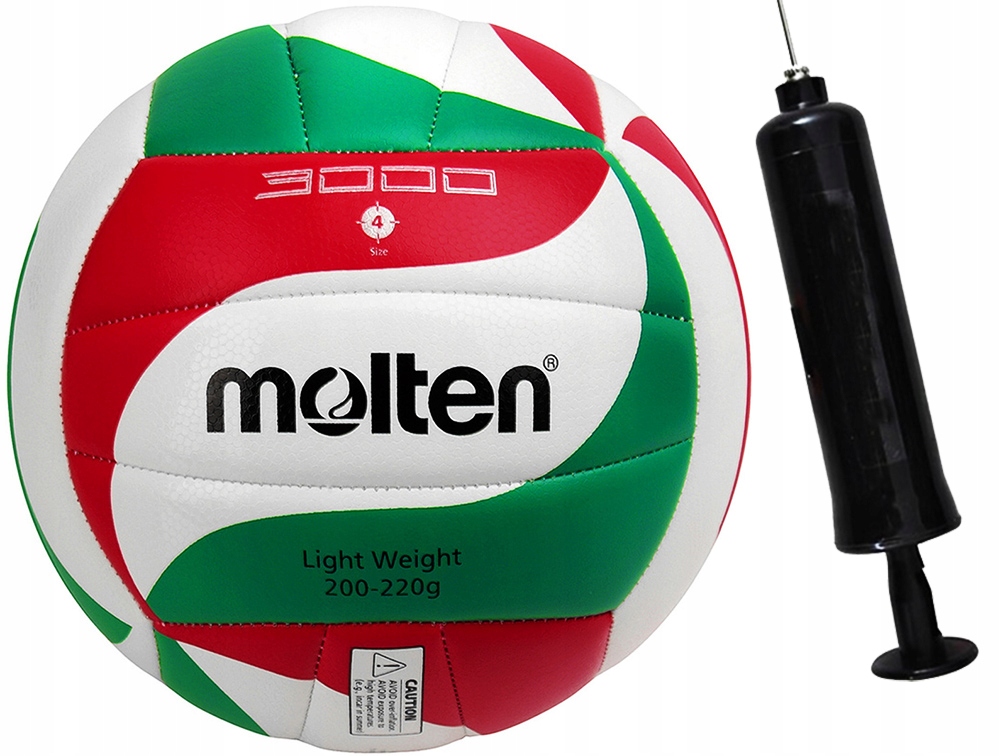 Piłka Siatkowa Do Siatkówki Halowa Fivb Molten r.4 V4M3000 Light Pompka