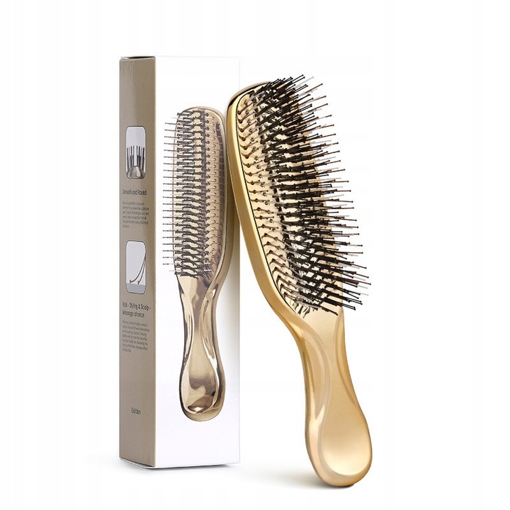 Kartáč Na Vlasy A Pokožku Hlavy Pečující Scalp Brush japonský zlatý