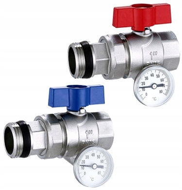 

Zawór kulowy z termometrem 1" Nordic Tec 2 szt.