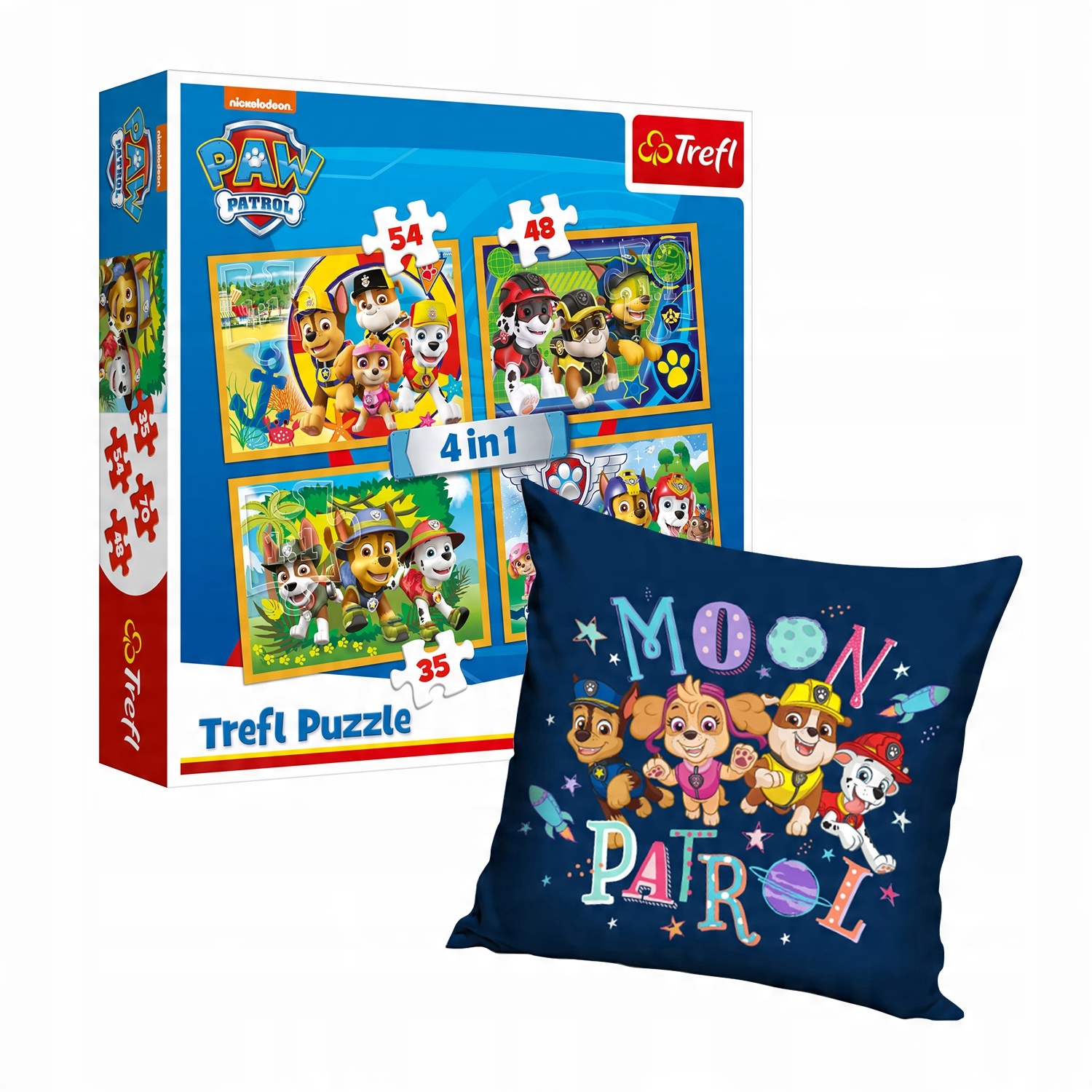 

Puzzle Psi Patrol 4 w 1 poduszka 4 układanki 207