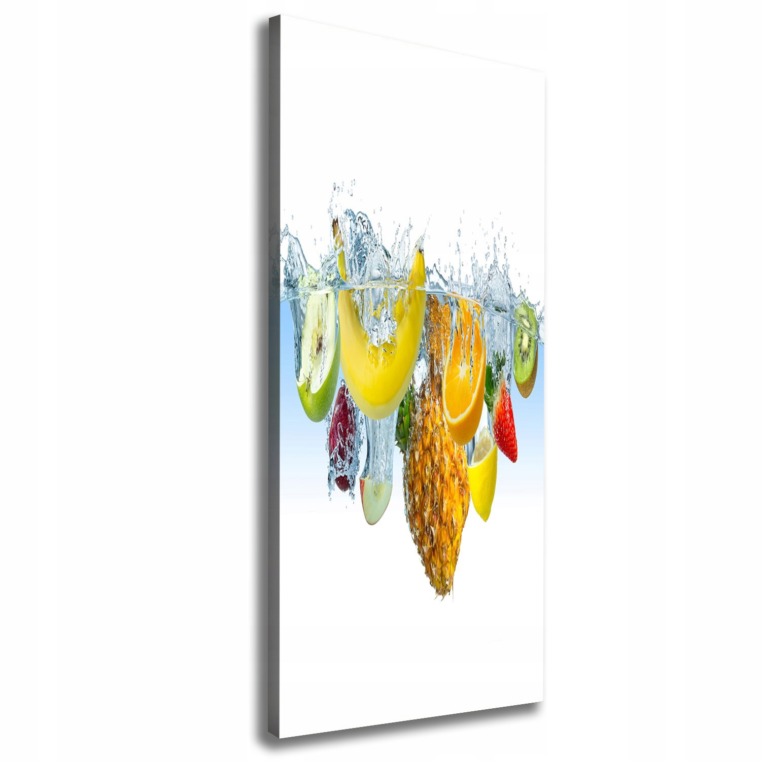

Foto obraz na płótnie Owoce pod wodą 50x125 cm